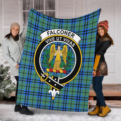 Falconer Tartan Crest Premium Blanket