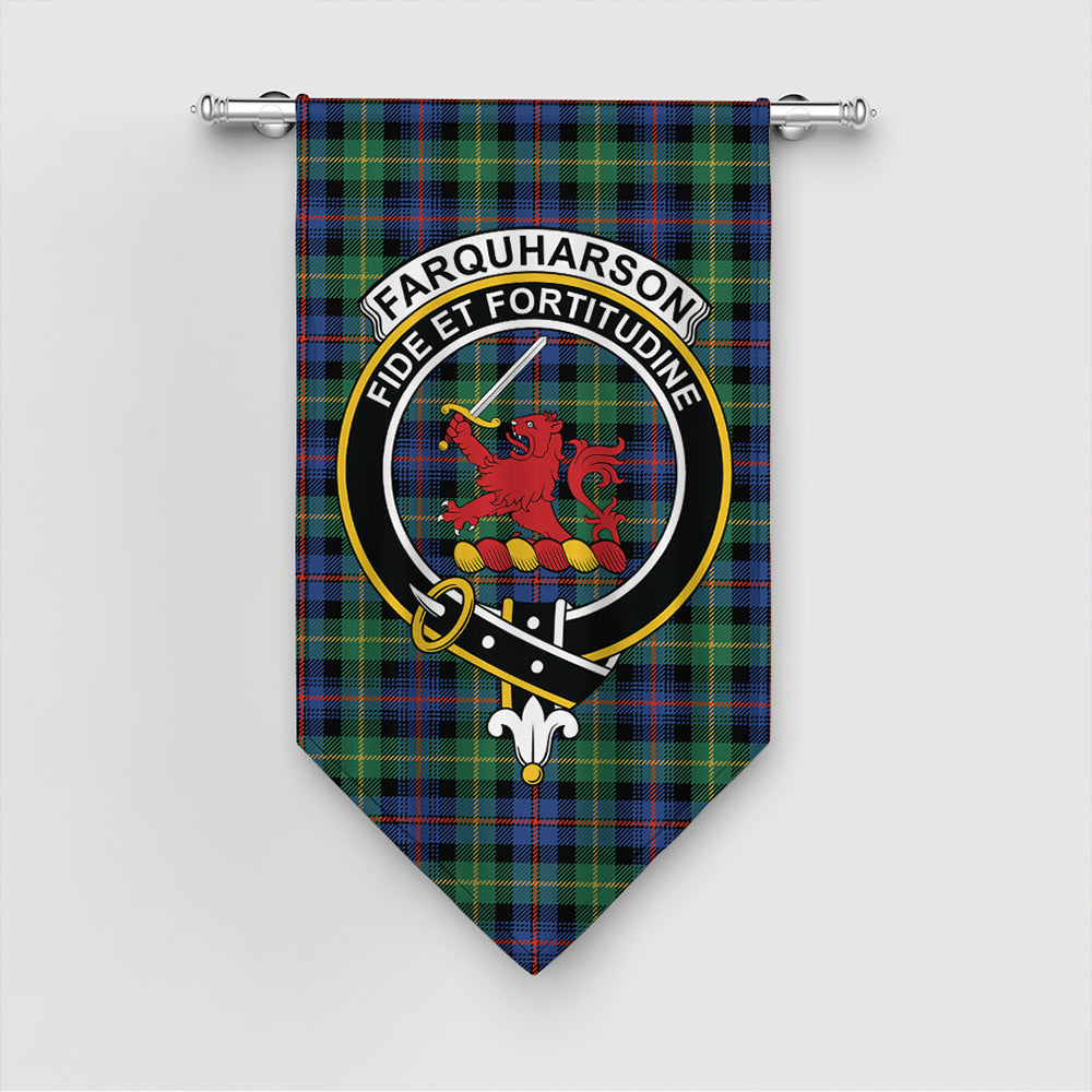 Farquharson Ancient Tartan Crest Gonfalon