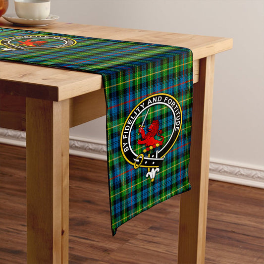 Farquharson Ancient Tartan Crest Table Runner