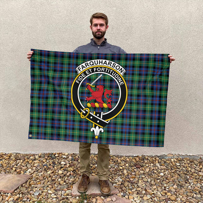 Farquharson Ancient Tartan Classic Crest House Flag