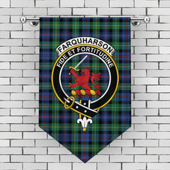 Farquharson Ancient Tartan Crest Gonfalon