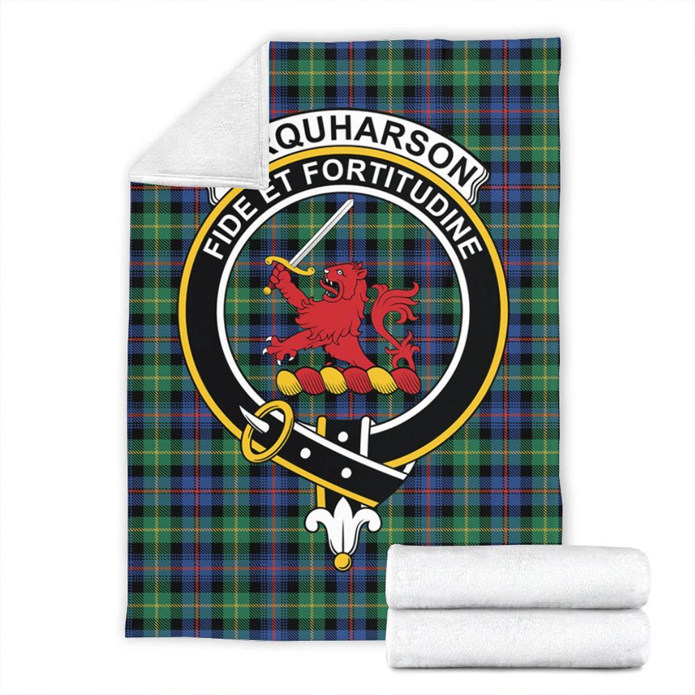 Farquharson Ancient Tartan Crest Premium Blanket