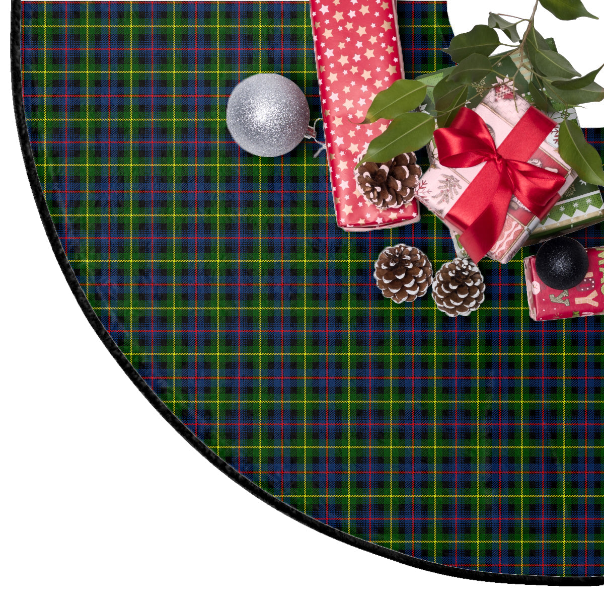 Farquharson Modern Tartan Plaid Christmas Tree Skirt