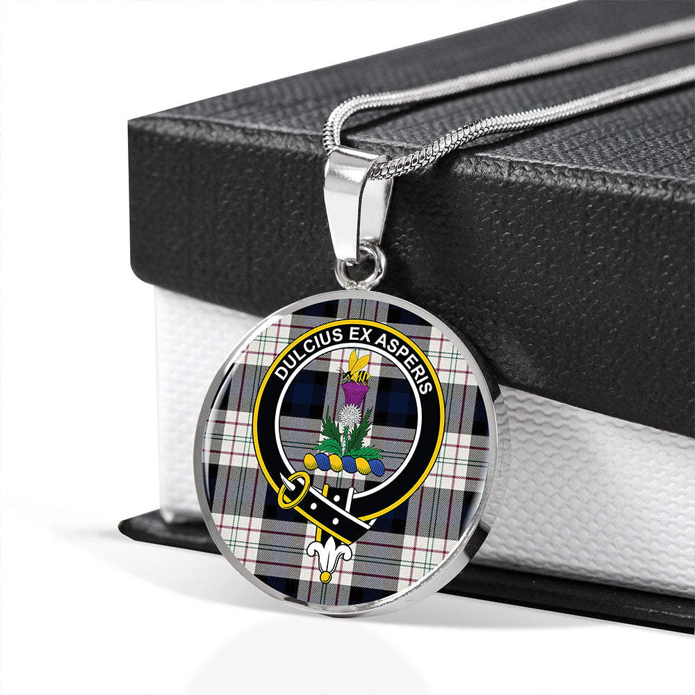 Ferguson Dress Tartan Crest Circle Necklace