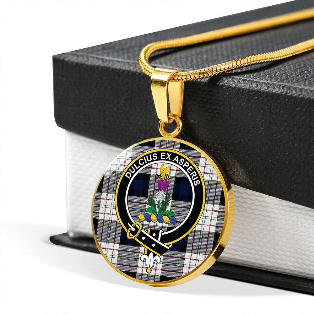 Ferguson Dress Tartan Crest Circle Necklace