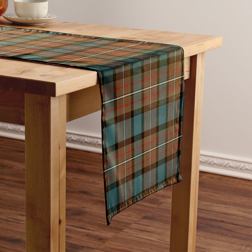 Ferguson Weathered Tartan Crest Table Runner