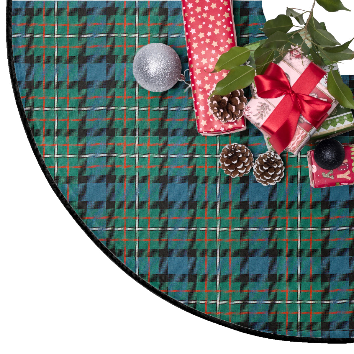 Ferguson Ancient Tartan Plaid Christmas Tree Skirt