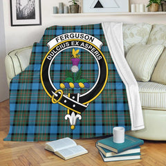 Fergusson Ancient Tartan Crest Premium Blanket