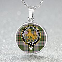 Firth of Tay (Gillies Dress) Ancient Tartan Crest Circle Necklace