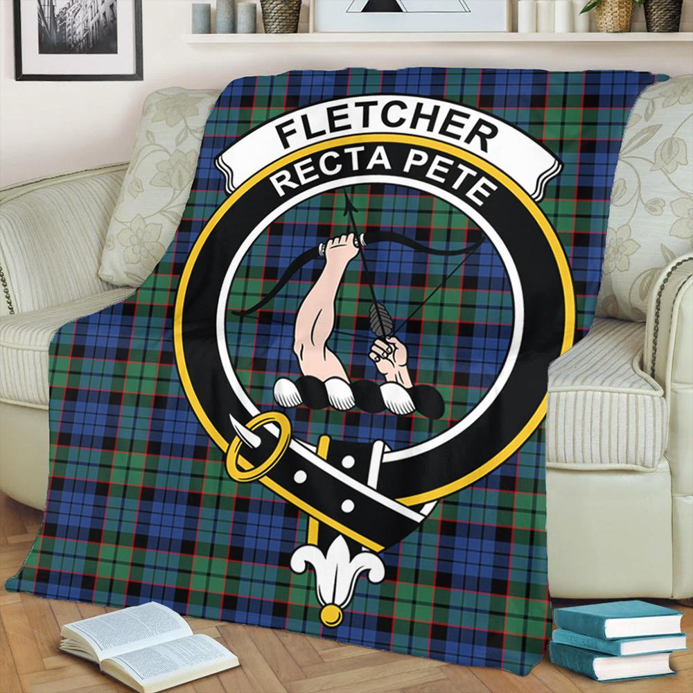 Fletcher Ancient Tartan Crest Premium Blanket