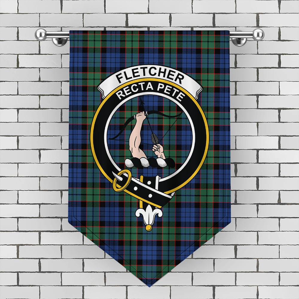 Fletcher Ancient Tartan Crest Gonfalon