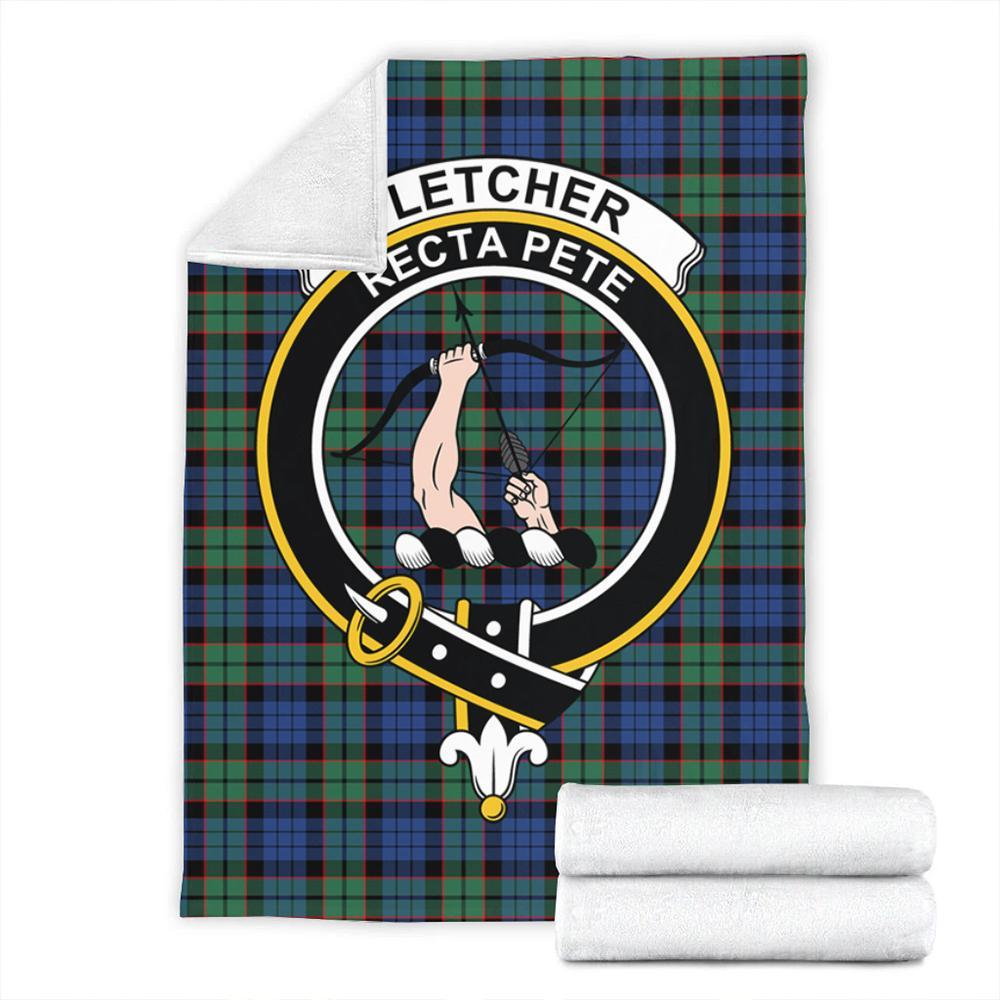 Fletcher Ancient Tartan Crest Premium Blanket