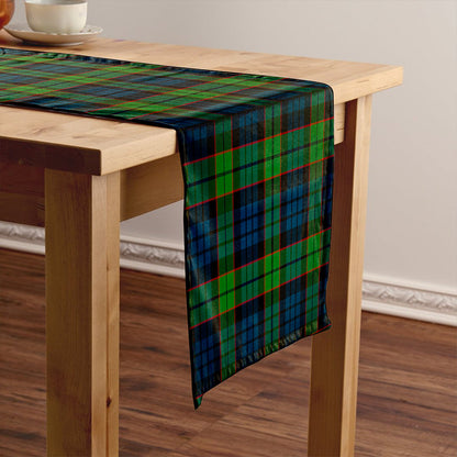 Fletcher Family Modern Tartan Crest Table Runner