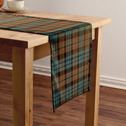 Fletcher Family Weathered Tartan Crest Table Runner