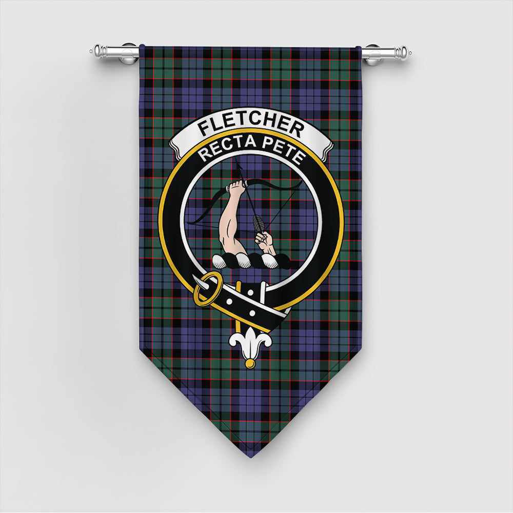 Fletcher Modern Tartan Crest Gonfalon