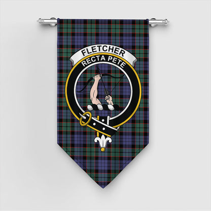 Fletcher Modern Tartan Crest Gonfalon