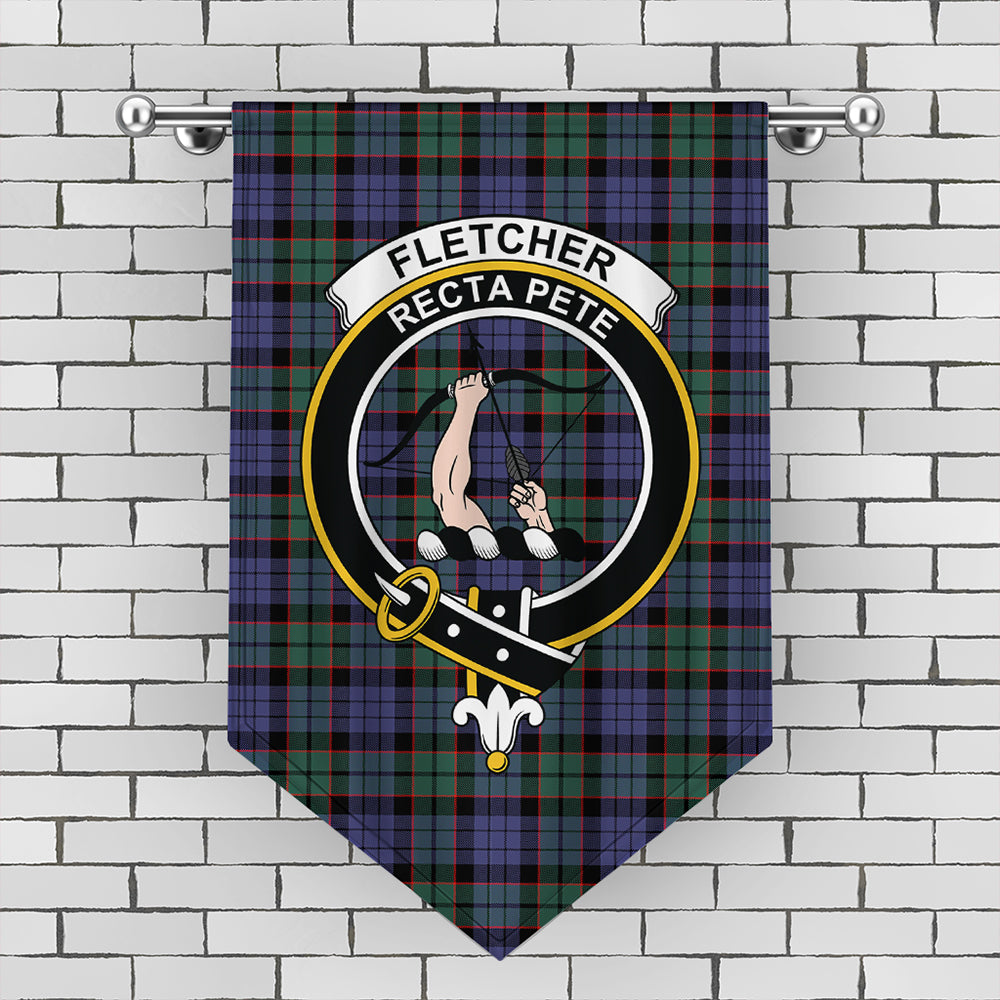 Fletcher Modern Tartan Crest Gonfalon