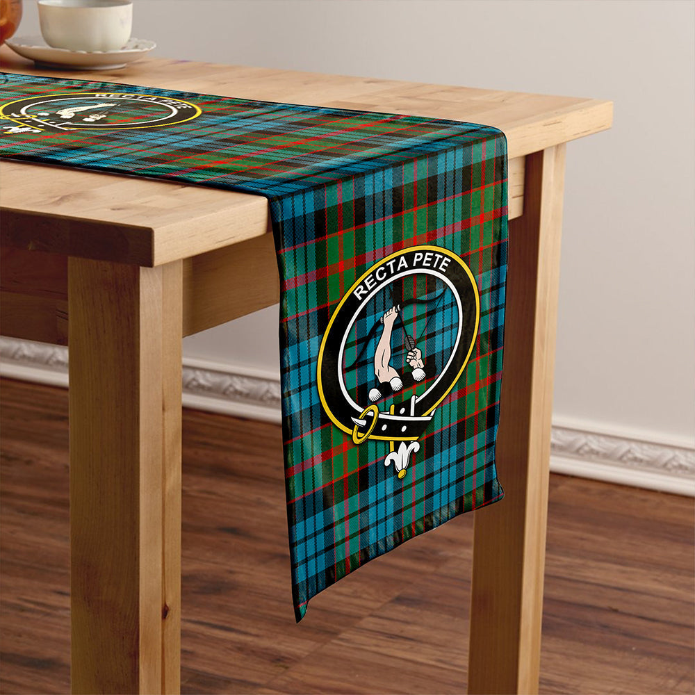 Fletcher of Dunans Weathered Tartan Crest Table Runner