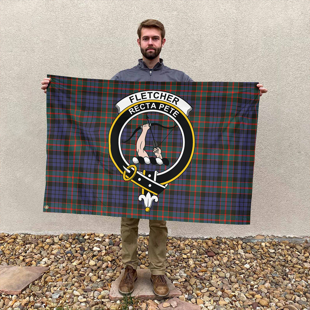 Fletcher of Dunans Tartan Classic Crest House Flag