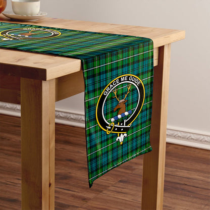 Forbes Ancient Tartan Crest Table Runner