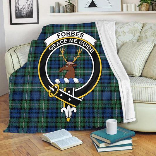 Forbes Ancient Tartan Crest Premium Blanket