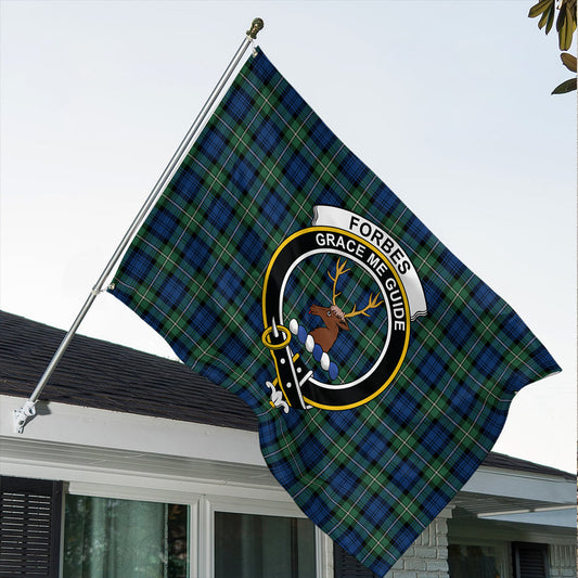 Forbes Ancient Tartan Classic Crest House Flag