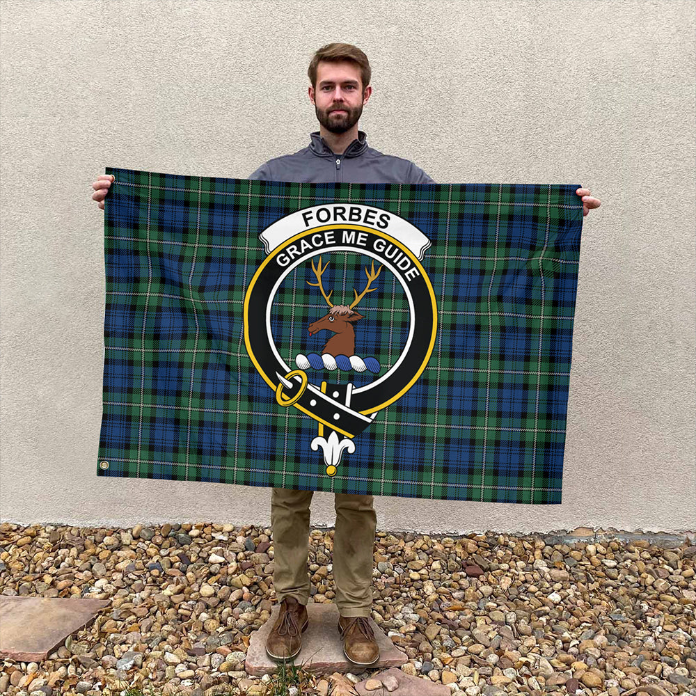 Forbes Ancient Tartan Classic Crest House Flag