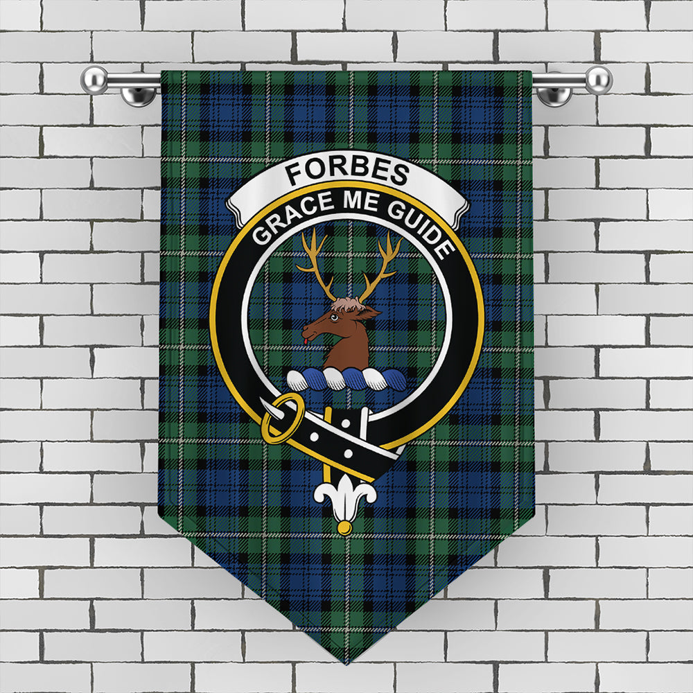 Forbes Ancient Tartan Crest Gonfalon