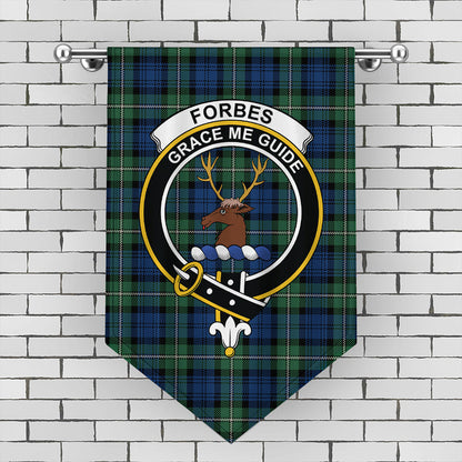 Forbes Ancient Tartan Crest Gonfalon