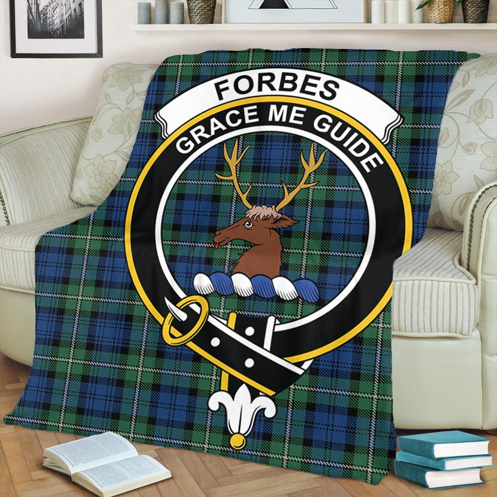 Forbes Ancient Tartan Crest Premium Blanket