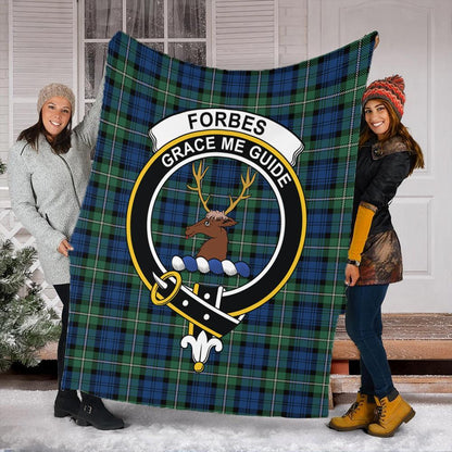 Forbes Ancient Tartan Crest Premium Blanket