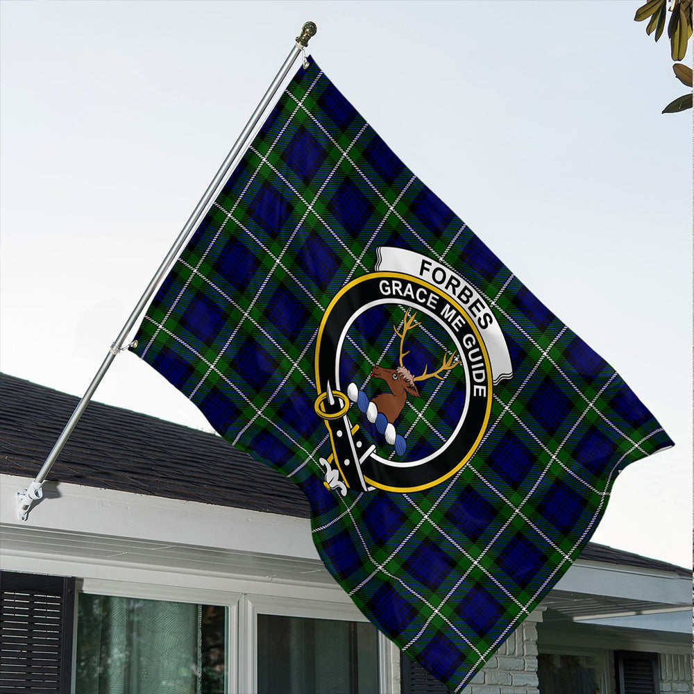 Forbes Modern Tartan Classic Crest House Flag