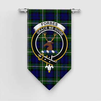 Forbes Modern Tartan Crest Gonfalon