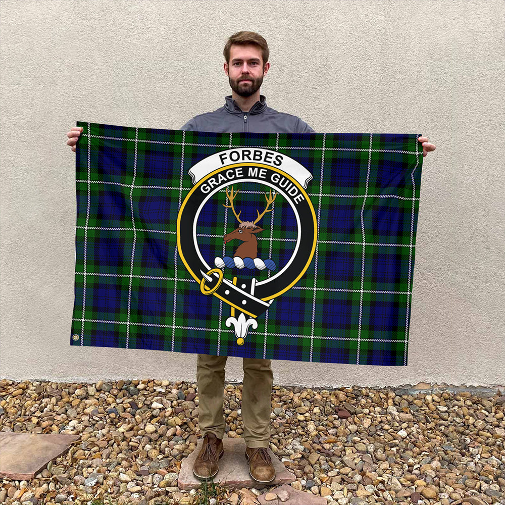 Forbes Modern Tartan Classic Crest House Flag