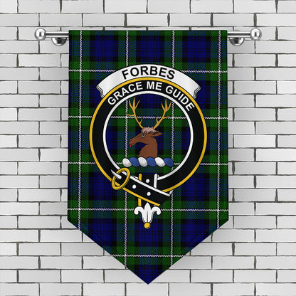 Forbes Modern Tartan Crest Gonfalon