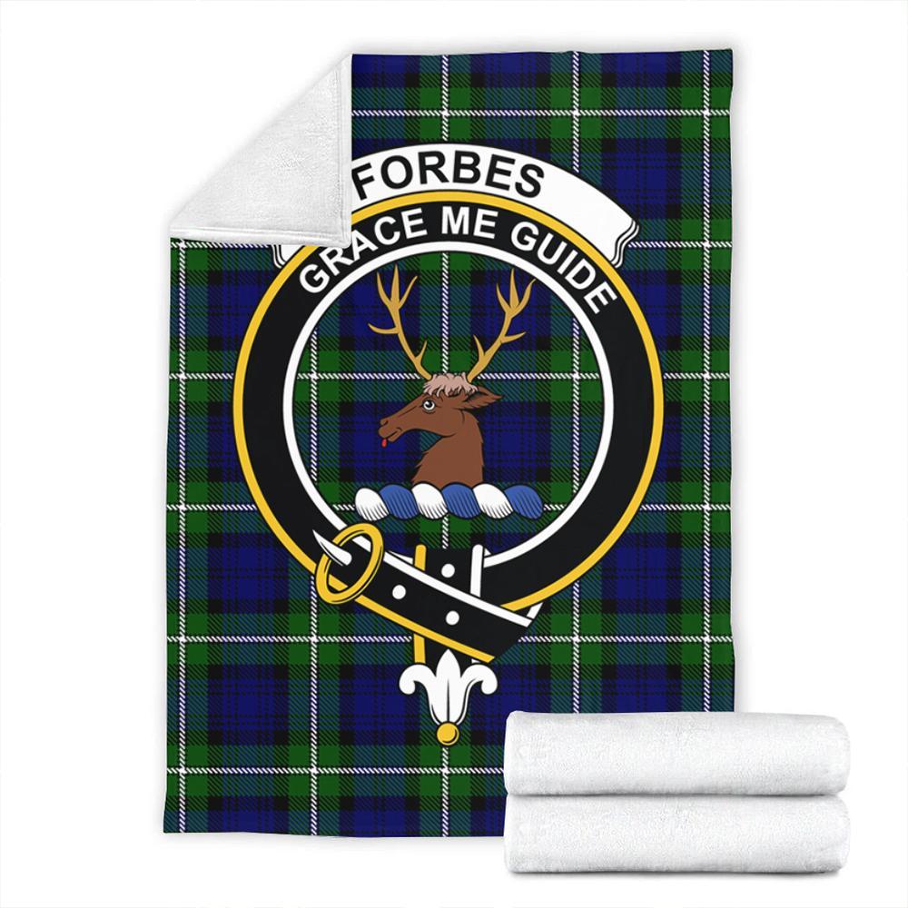 Forbes Modern Tartan Crest Premium Blanket