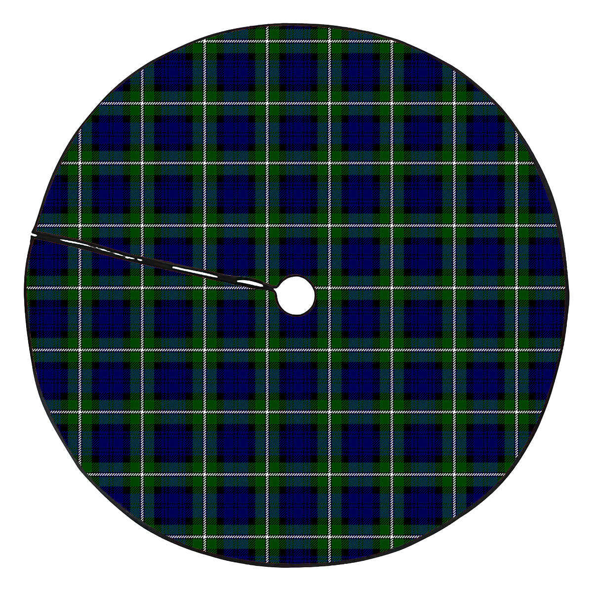 Forbes Modern Tartan Plaid Christmas Tree Skirt