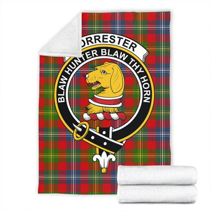 Forrester Tartan Crest Premium Blanket