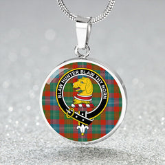 Forrester Ancient Tartan Crest Circle Necklace