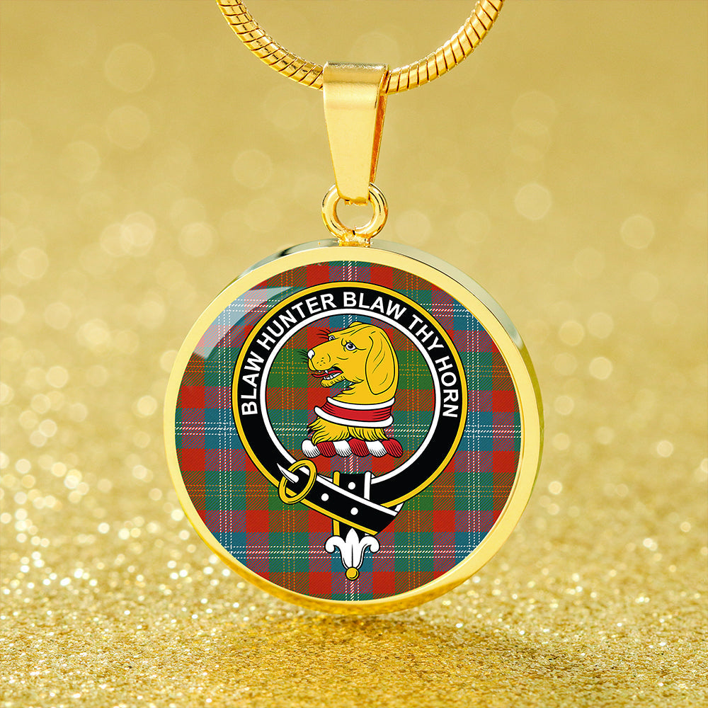 Forrester Ancient Tartan Crest Circle Necklace