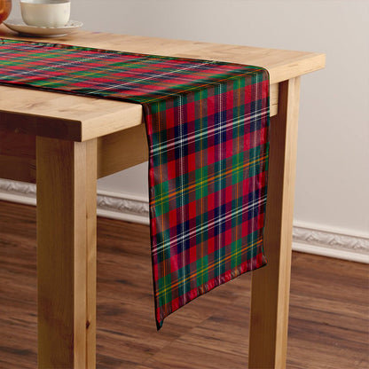 Forrester Modern Tartan Crest Table Runner