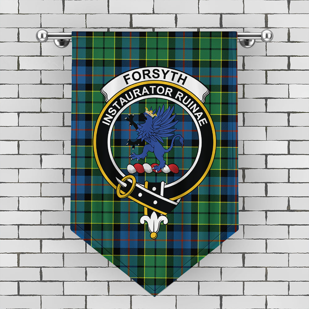 Forsyth Ancient Tartan Crest Gonfalon