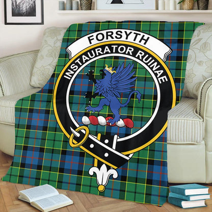 Forsyth Ancient Tartan Crest Premium Blanket