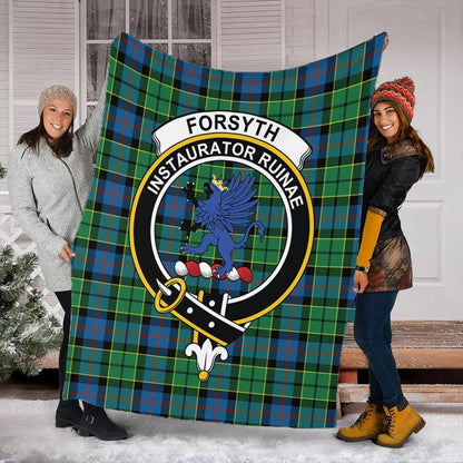 Forsyth Ancient Tartan Crest Premium Blanket