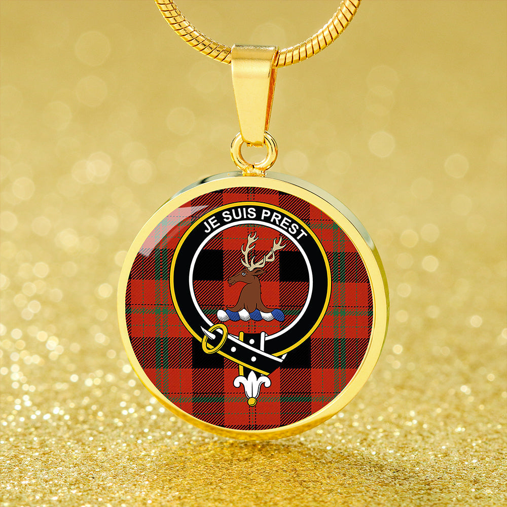 Fraser Isabella Ancient Tartan Crest Circle Necklace