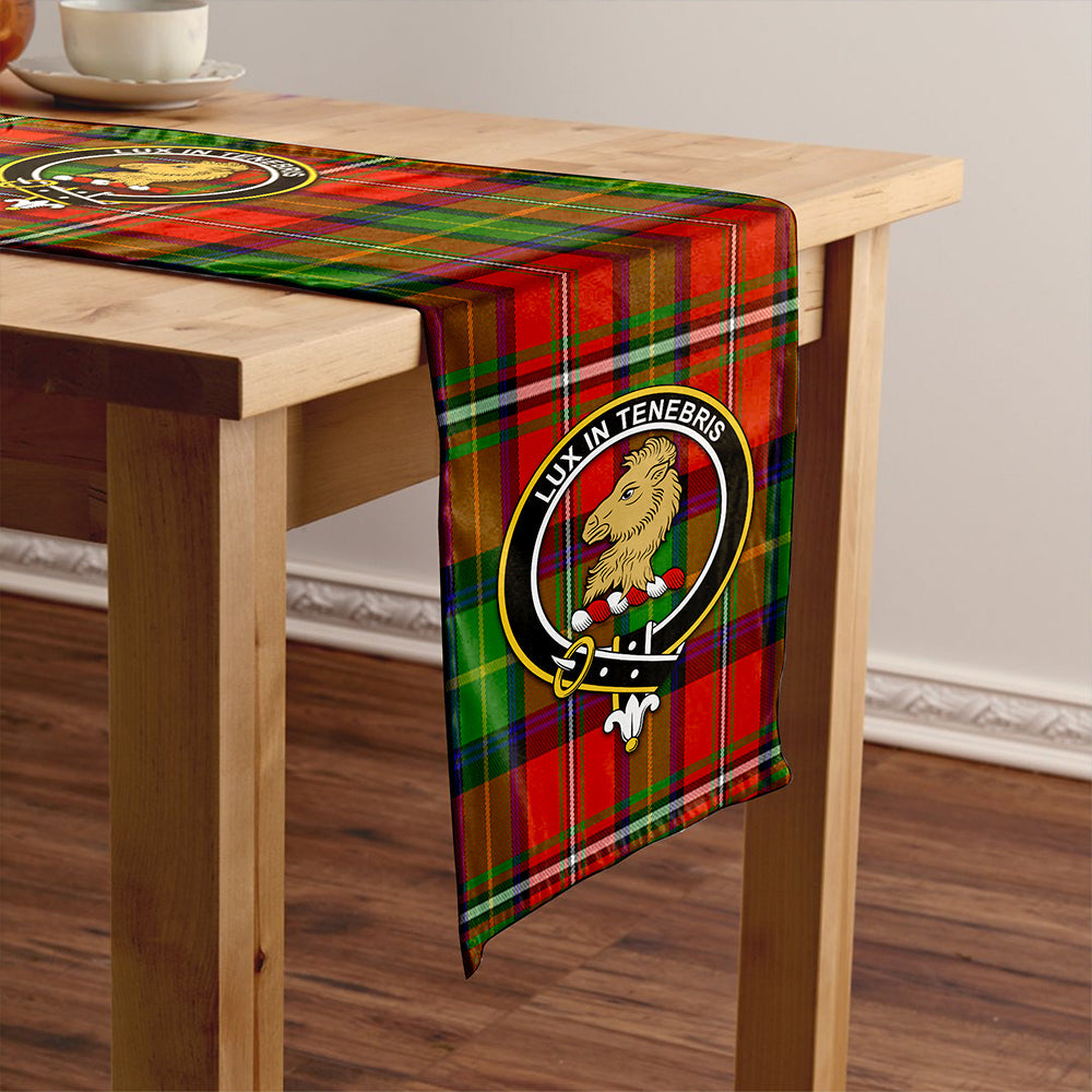 Fullerton Tartan Crest Table Runner