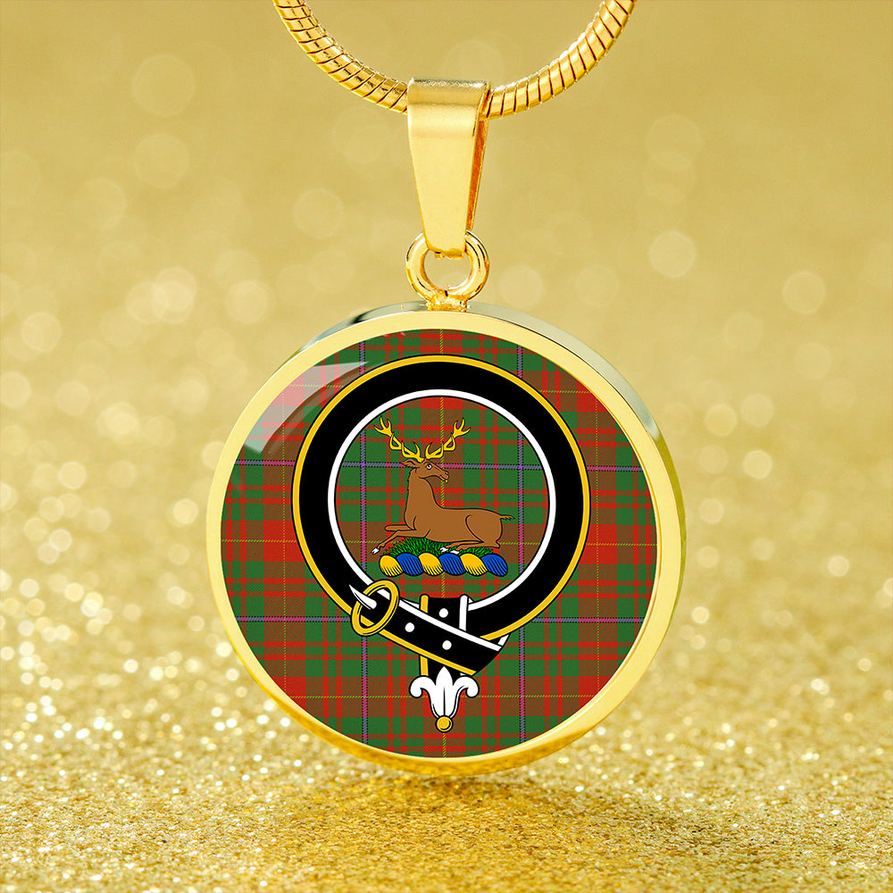 Fulton 1982 Ancient Tartan Crest Circle Necklace
