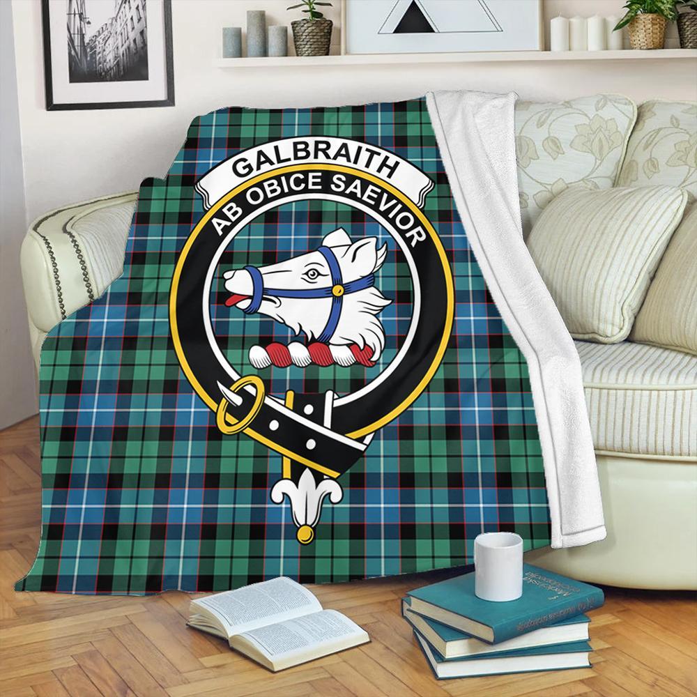 Galbraith Ancient Tartan Crest Premium Blanket