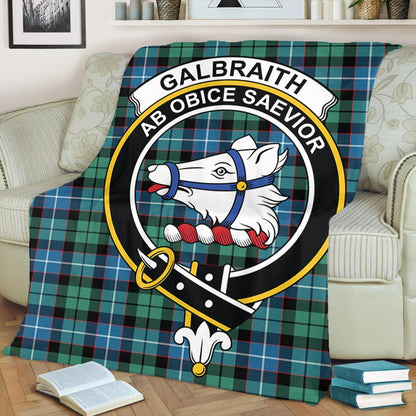 Galbraith Ancient Tartan Crest Premium Blanket