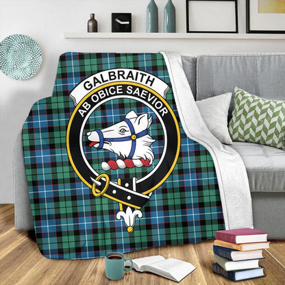 Galbraith Ancient Tartan Crest Premium Blanket